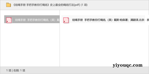 《结绳手册 手把手教你打绳结》史上最全的绳结打法[pdf]-益友小站