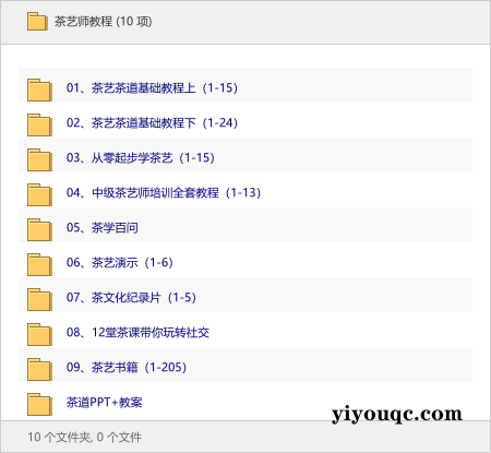 茶艺师教程-益友小站