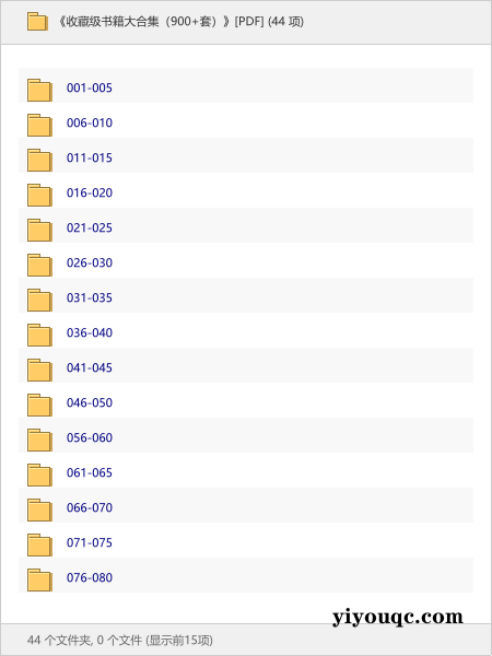 《收藏级书籍大合集（900+套）》[PDF]-益友小站