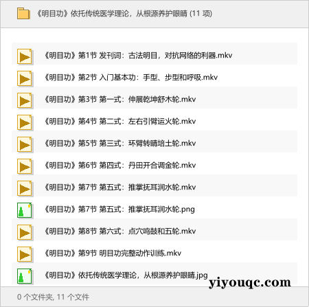 《明目功》依托传统医学理论，从根源养护眼睛-益友小站