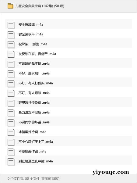 儿童安全自救宝典 (142集)-益友小站