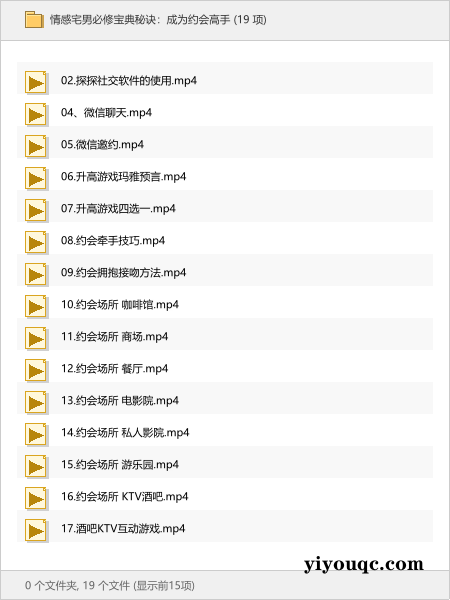 情感宅男必修宝典秘诀：成为约会高手-益友小站