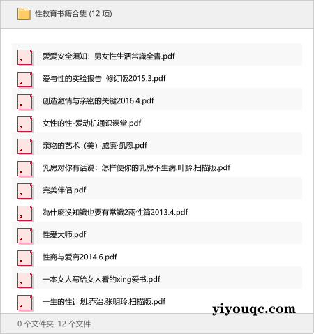 性教育书籍合集-益友小站