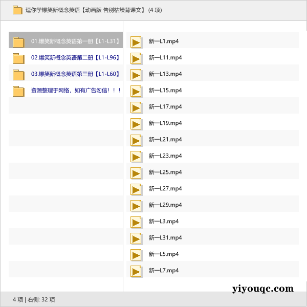 逗你学爆笑新概念英语【动画版 告别枯燥背课文】-益友小站