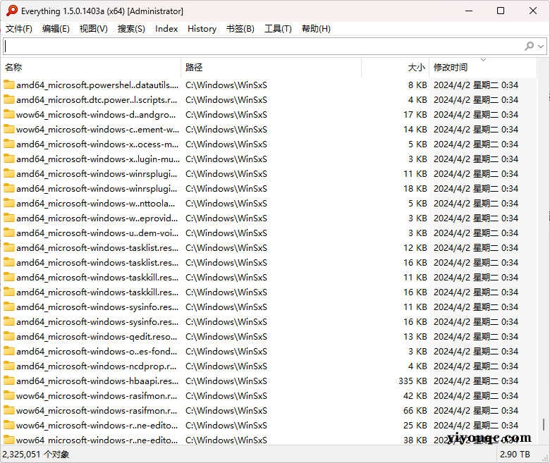 办公党 / 开发者必备：Everything 高级搜索，快速定位文档 / 代码-益友小站