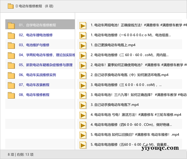 🚲 电动车维修教程-益友小站