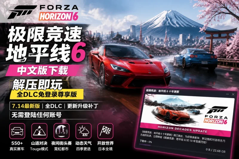 极限竞速地平线6中文版下载 解压即玩 全DLC免登录尊享版-益友小站