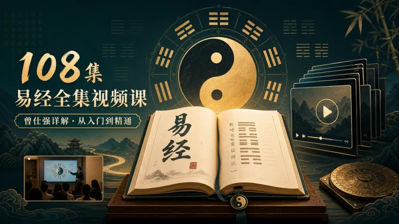曾仕强《易经完全通》108集全套视频课程：从入门到精通的系统学习资料-益友小站