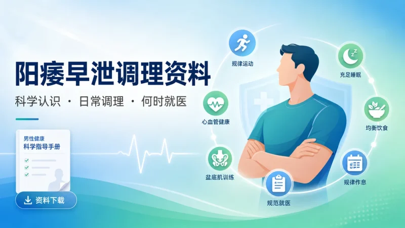 阳痿早泄调理资料：男性常见性功能问题的科学认识与日常调理方法-益友小站