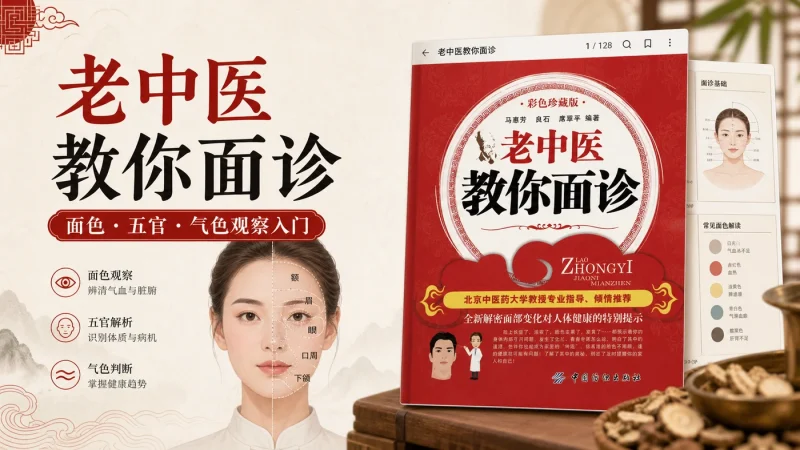 《老中医教你面诊》PDF：传统面诊入门与面部特征观察方法完整教程-益友小站