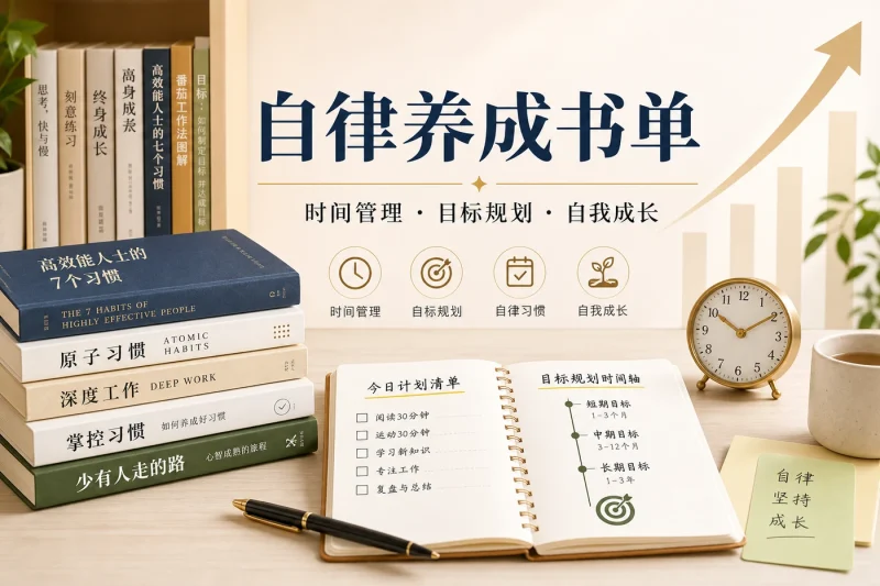 自律养成书单推荐：时间管理、目标规划与自我成长必读书籍清单-益友小站