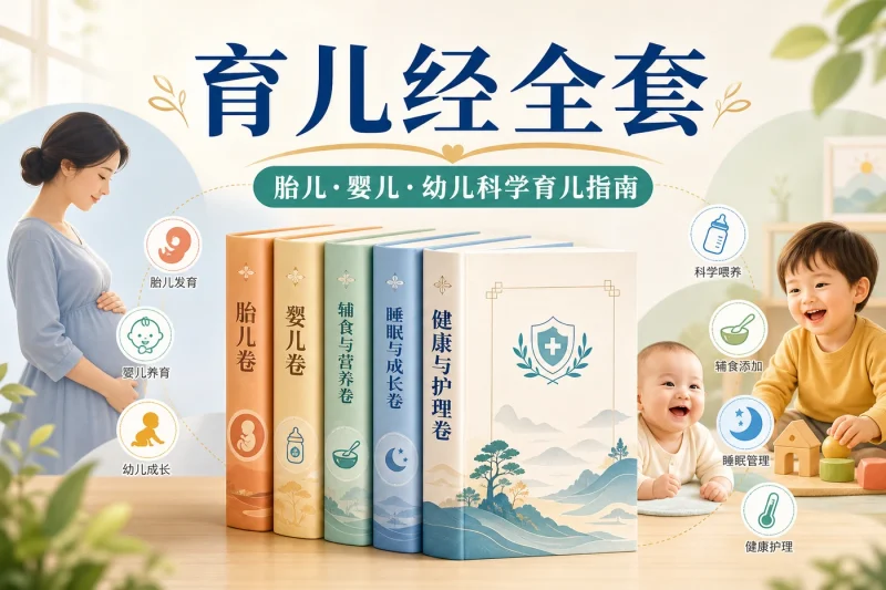 郑玉巧《育儿经》系列5本全套：胎儿婴儿幼儿科学育儿指南，新手爸妈必备参考书-益友小站