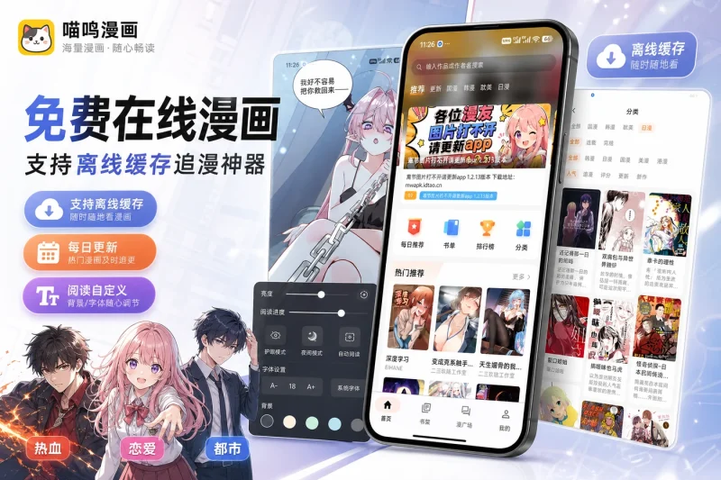 喵呜漫画：免费在线漫画阅读平台，支持离线缓存追漫神器-益友小站