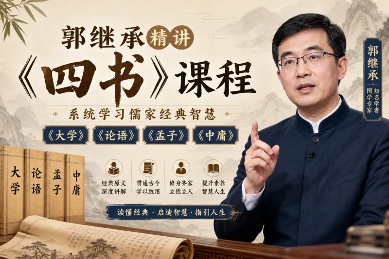 郭继承精讲《四书》课程:系统学习《大学》《论语》《孟子》《中庸》的儒家智慧(音频文件)-益友小站
