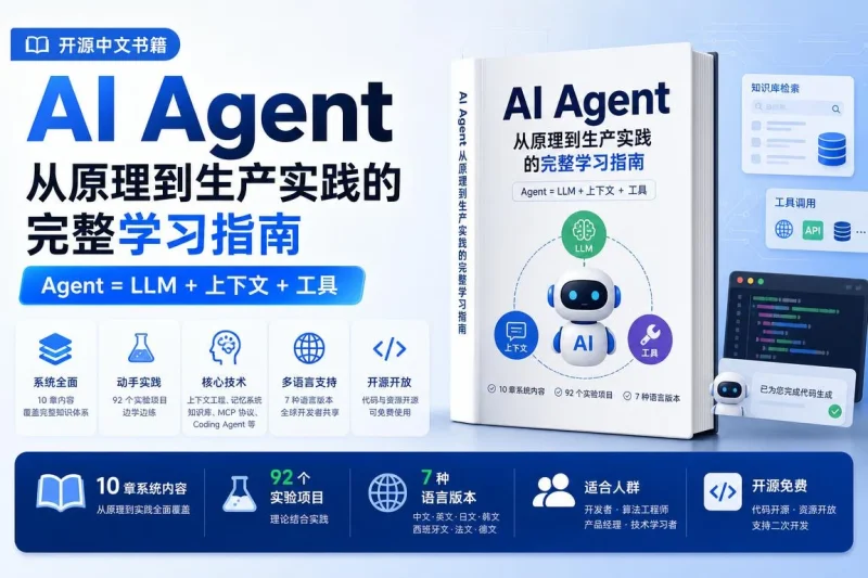 AI Agent 开源中文书籍:从原理到生产实践的完整学习指南-益友小站