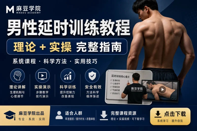 男性延时训练教程：麻豆学院系统课程 理论+实操完整指南-益友小站