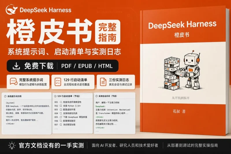 DeepSeek Harness 橙皮书完整指南:系统提示词、启动清单与实测日志免费下载-益友小站