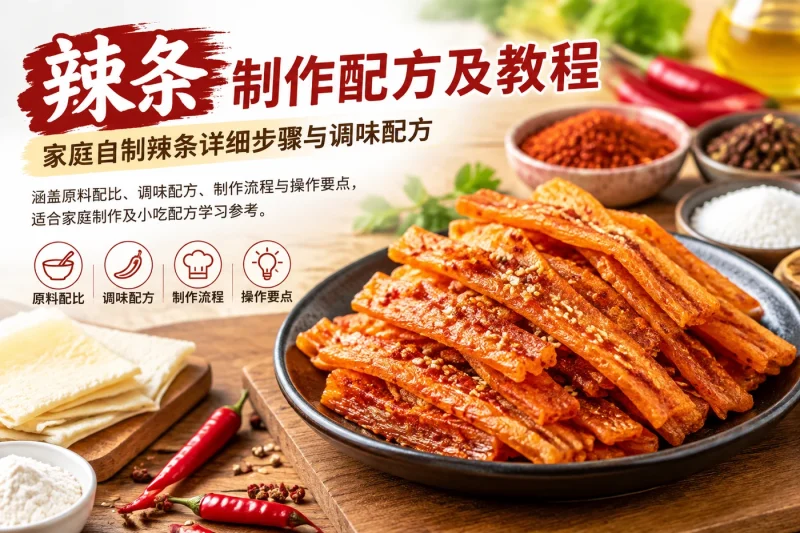 辣条制作配方及教程：家庭自制辣条详细步骤与调味配方-益友小站