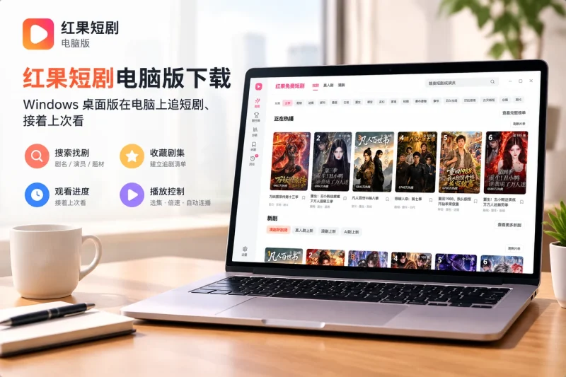 红果短剧电脑版下载|Windows 桌面版在电脑上追短剧、接着上次看-益友小站