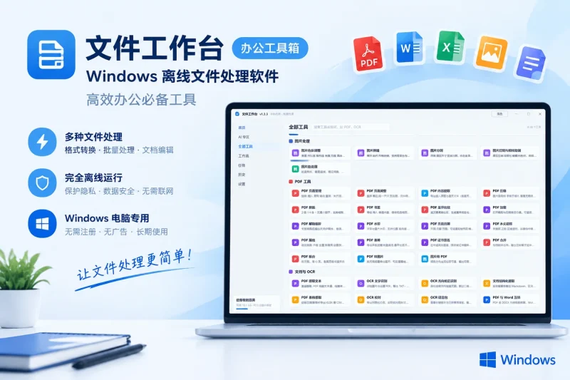 文件工作台 办公工具箱 – Windows 离线文件处理软件 | 高效办公必备工具-益友小站